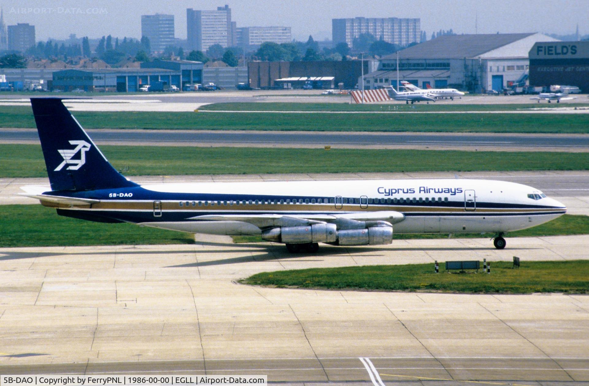 5B-DAO, 1960 Boeing 707-123B C/N 18054, Cyprus B707