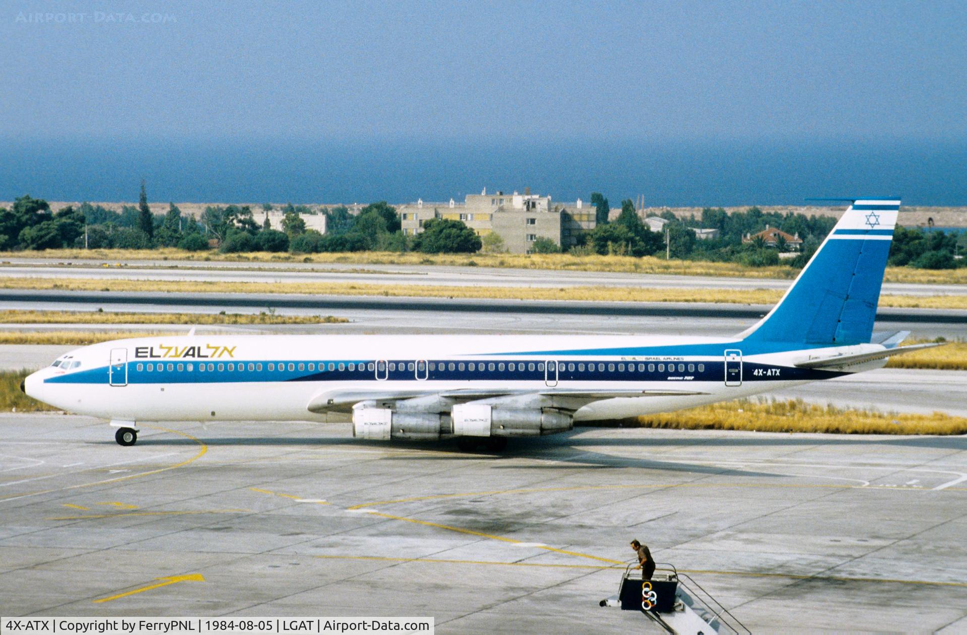 4X-ATX, 1969 Boeing 707-358C C/N 20122/807, Arrival of ELAL B707