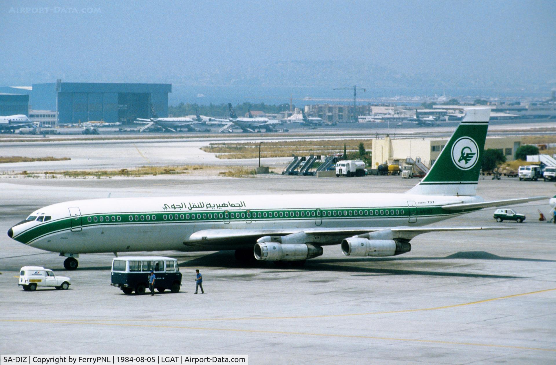 5A-DIZ, 1964 Boeing 707-351C C/N 18746, Jamahiriya B707