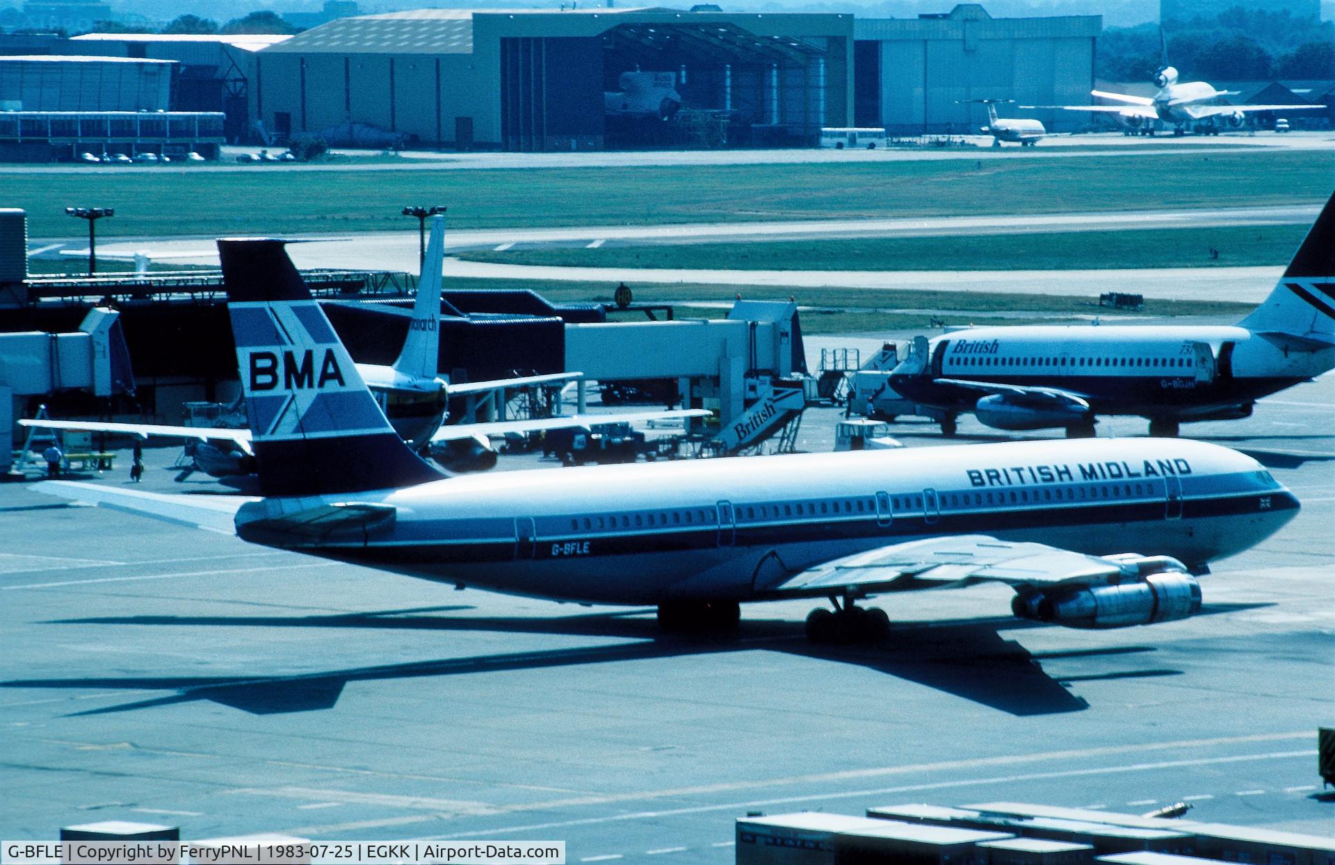 G-BFLE, 1966 Boeing 707-338C C/N 19293, British Midland B707