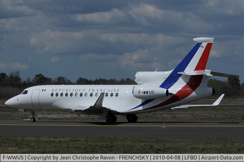 F-WWUS, 2010 Dassault Falcon 7X C/N 086, F-RAFB Force Aerienne Francaise