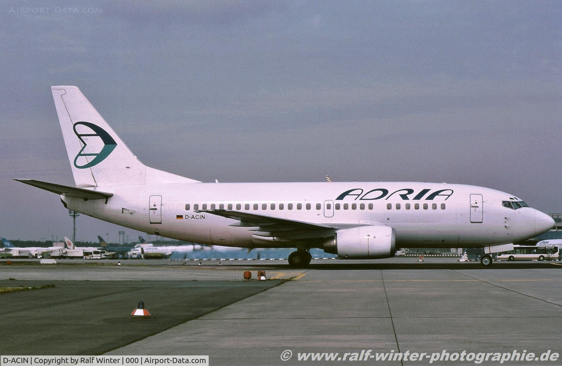 D-ACIN, 1990 Boeing 737-53C C/N 24825, Boeing 737-53C - JP ADR Adria Airways - 24825 - D-ACIN - 07.2001