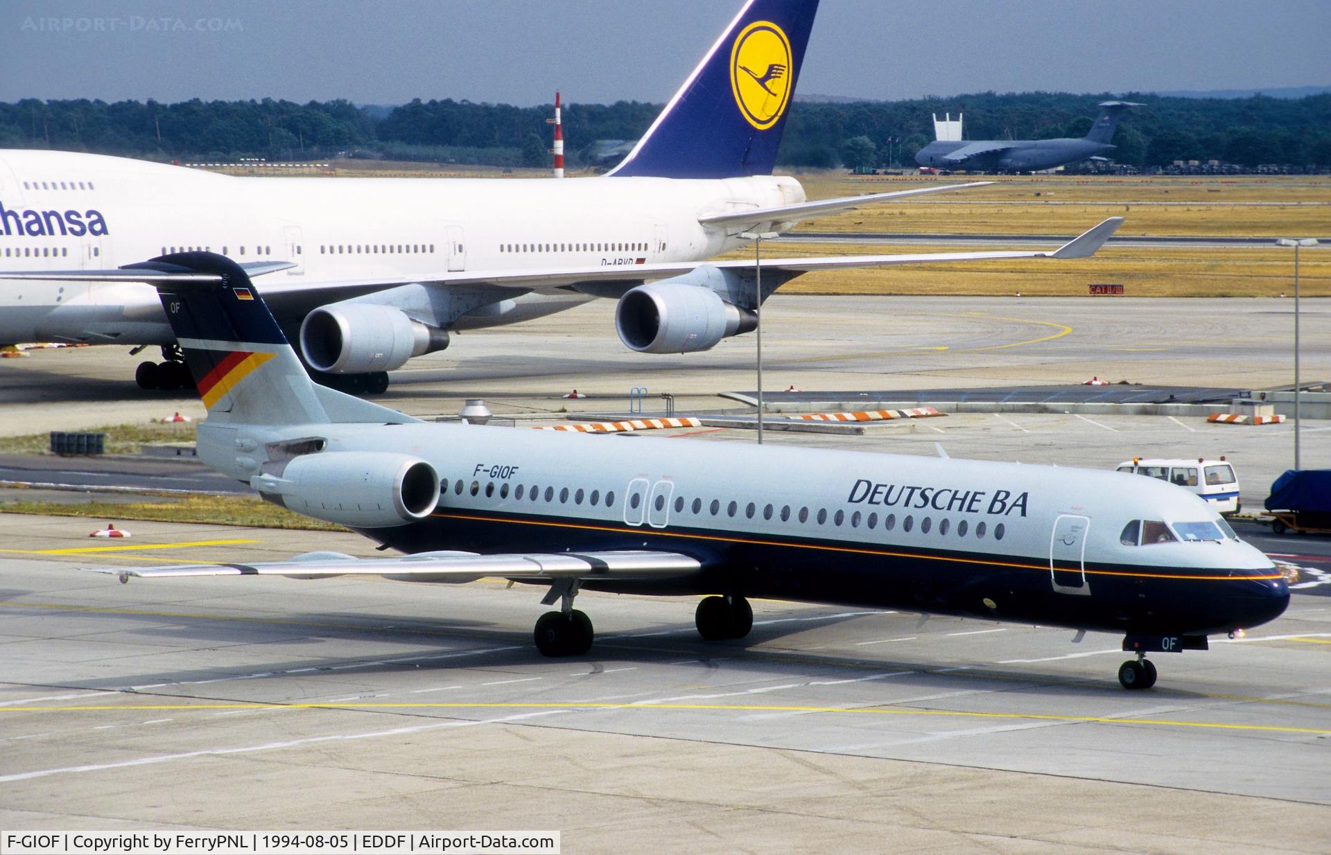 F-GIOF, 1991 Fokker 100 (F-28-0100) C/N 11363, DBA Fk100