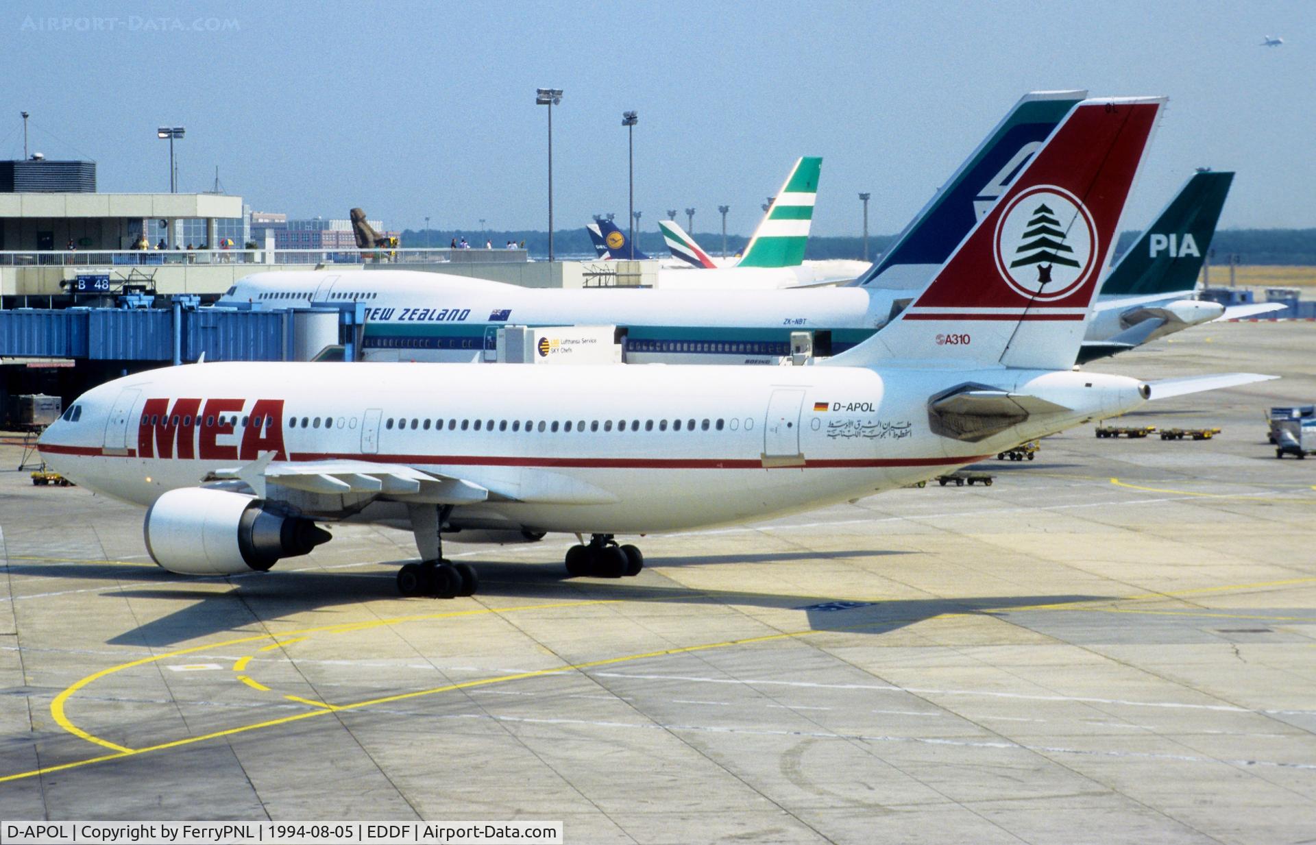 D-APOL, 1988 Airbus A310-304 C/N 447, MEA A310