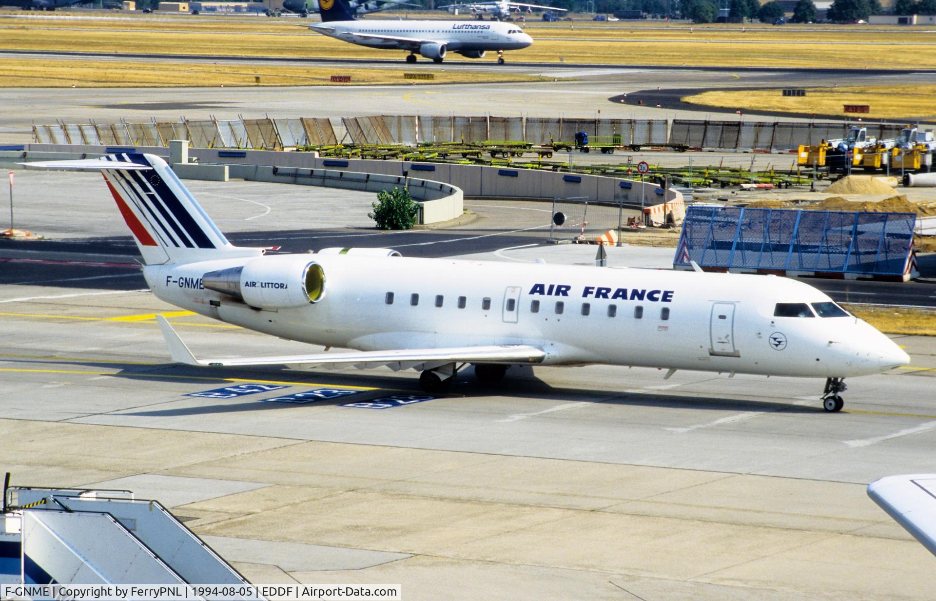 F-GNME, 1993 Canadair CRJ-100ER (CL-600-2B19) C/N 7020, Air (littoral) France CL100