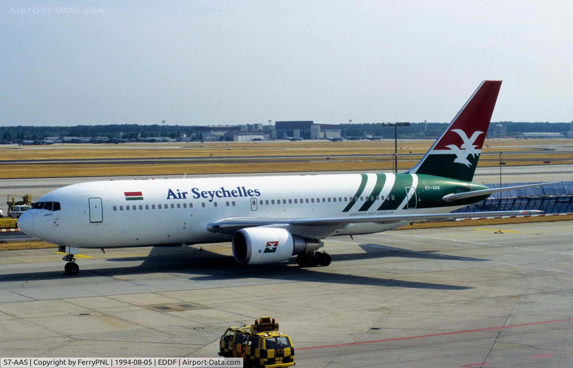 S7-AAS, 1989 Boeing 767-2Q8/ER C/N 24448, Air Seychelles B762