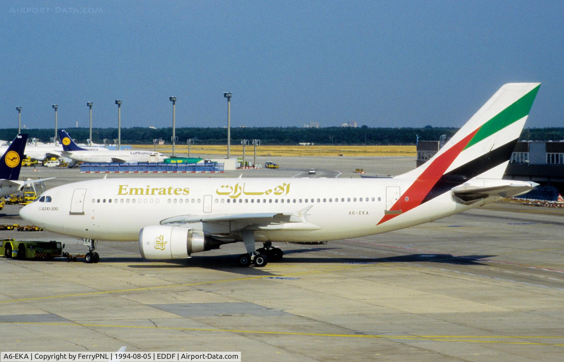 A6-EKA, 1987 Airbus A310-304 C/N 432, Emirates started their European services with A310's