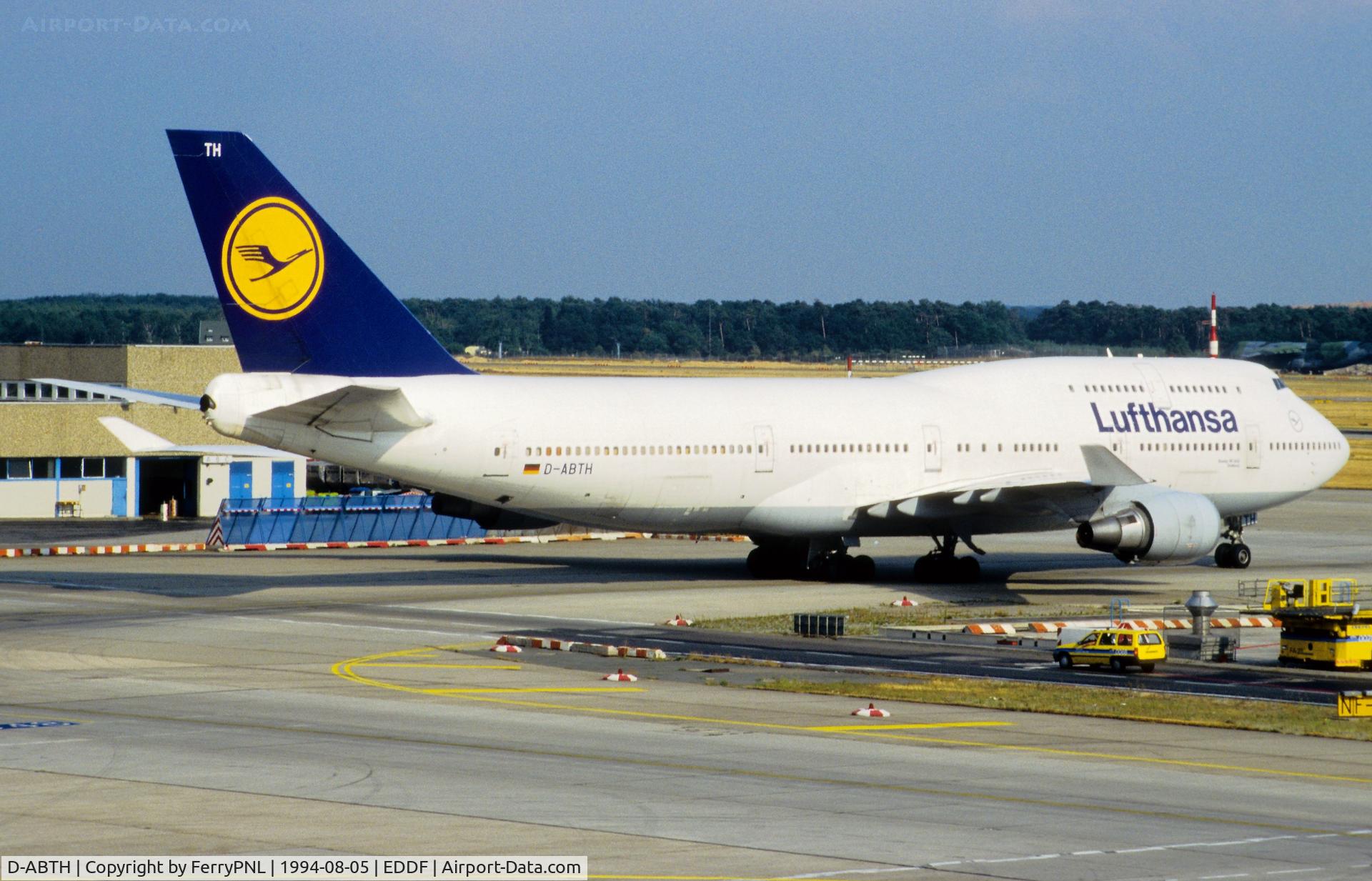 D-ABTH, 1991 Boeing 747-430M C/N 25047, Lufthansa B744 now stored in MHV