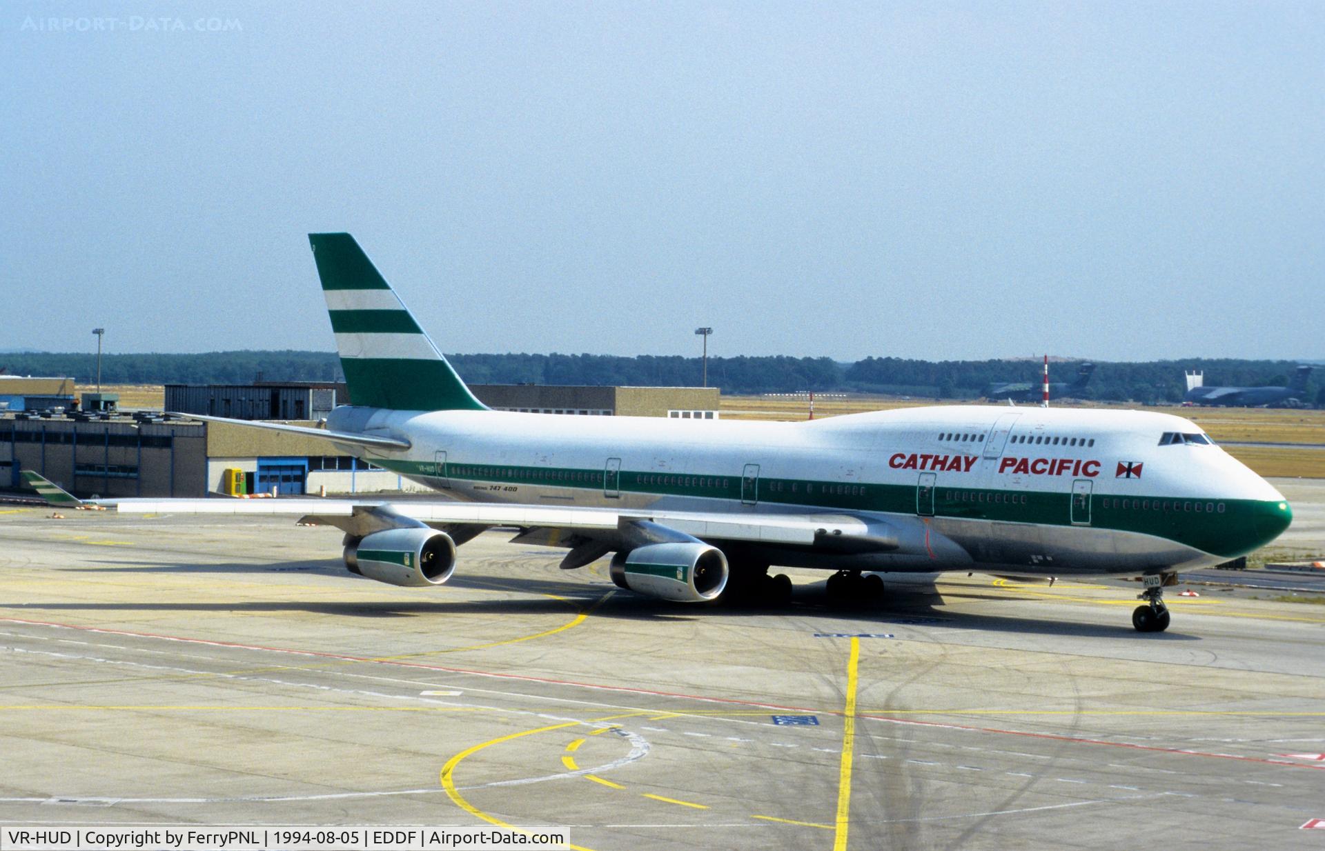 VR-HUD, 1992 Boeing 747-467 C/N 25874, Cathay Pacific B744 departing