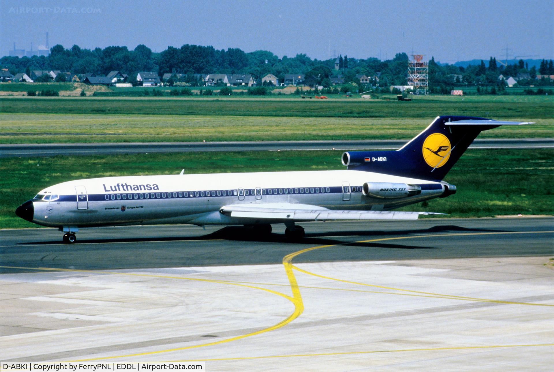 D-ABKI, 1973 Boeing 727-230 C/N 20673, Lufthansa B727