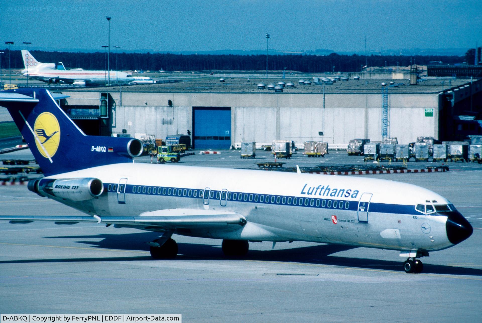 D-ABKQ, 1978 Boeing 727-230 C/N 21620, Lufthansa B727