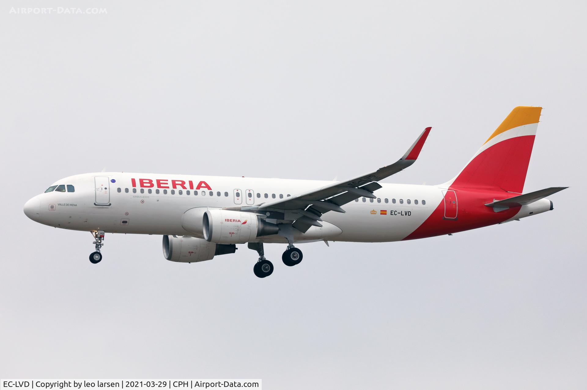 EC-LVD, 2013 Airbus A320-216 C/N 5570, Copenhagen 29.3.2021