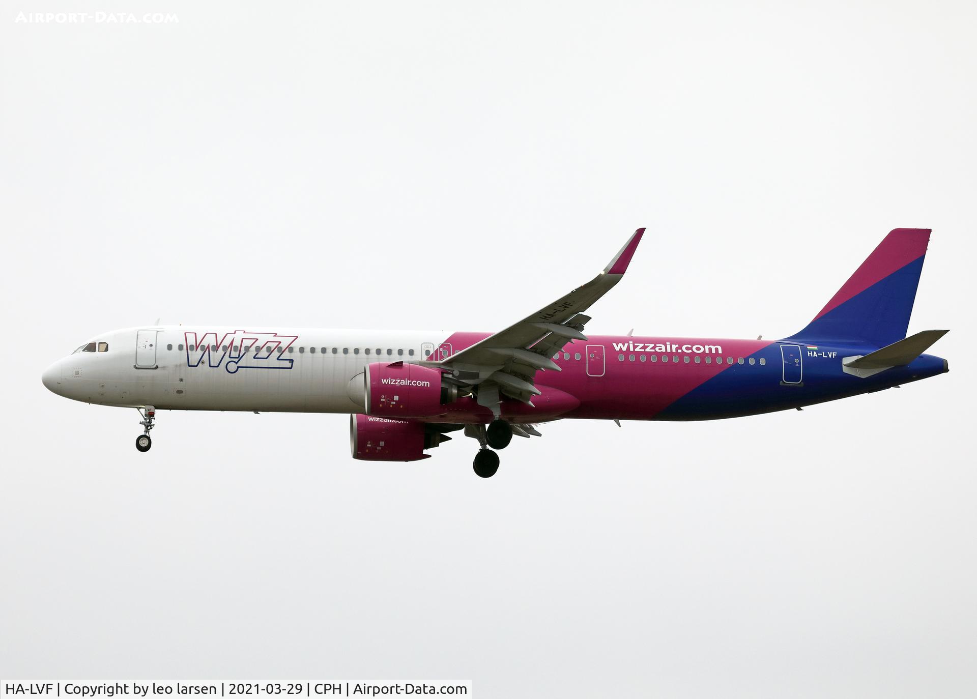 HA-LVF, 2019 Airbus A321-271NX C/N 8966, Copenhagen 29.3.2021