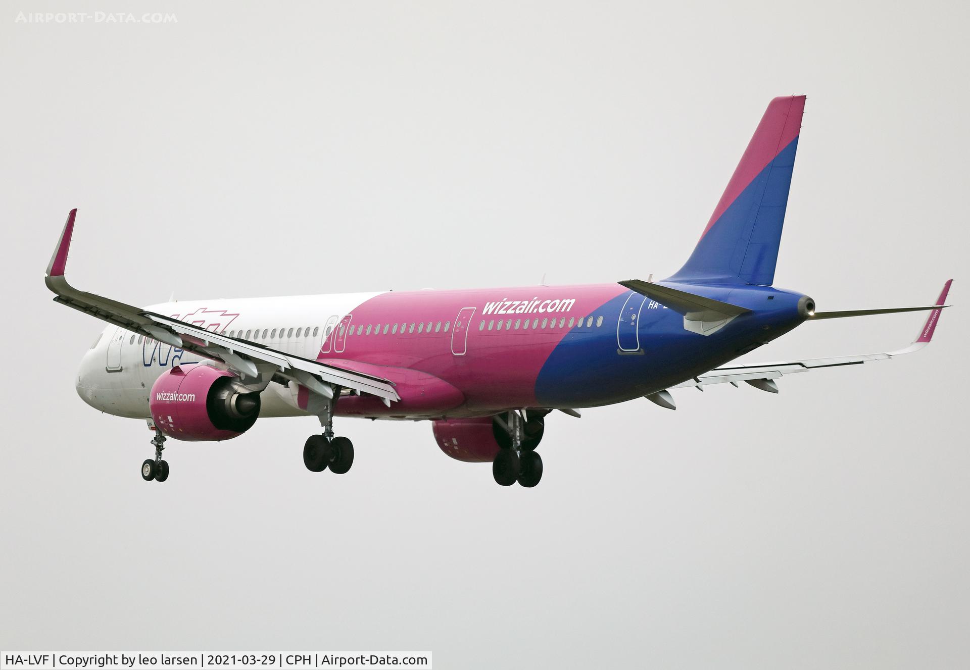 HA-LVF, 2019 Airbus A321-271NX C/N 8966, Copenhagen 29.3.2021
