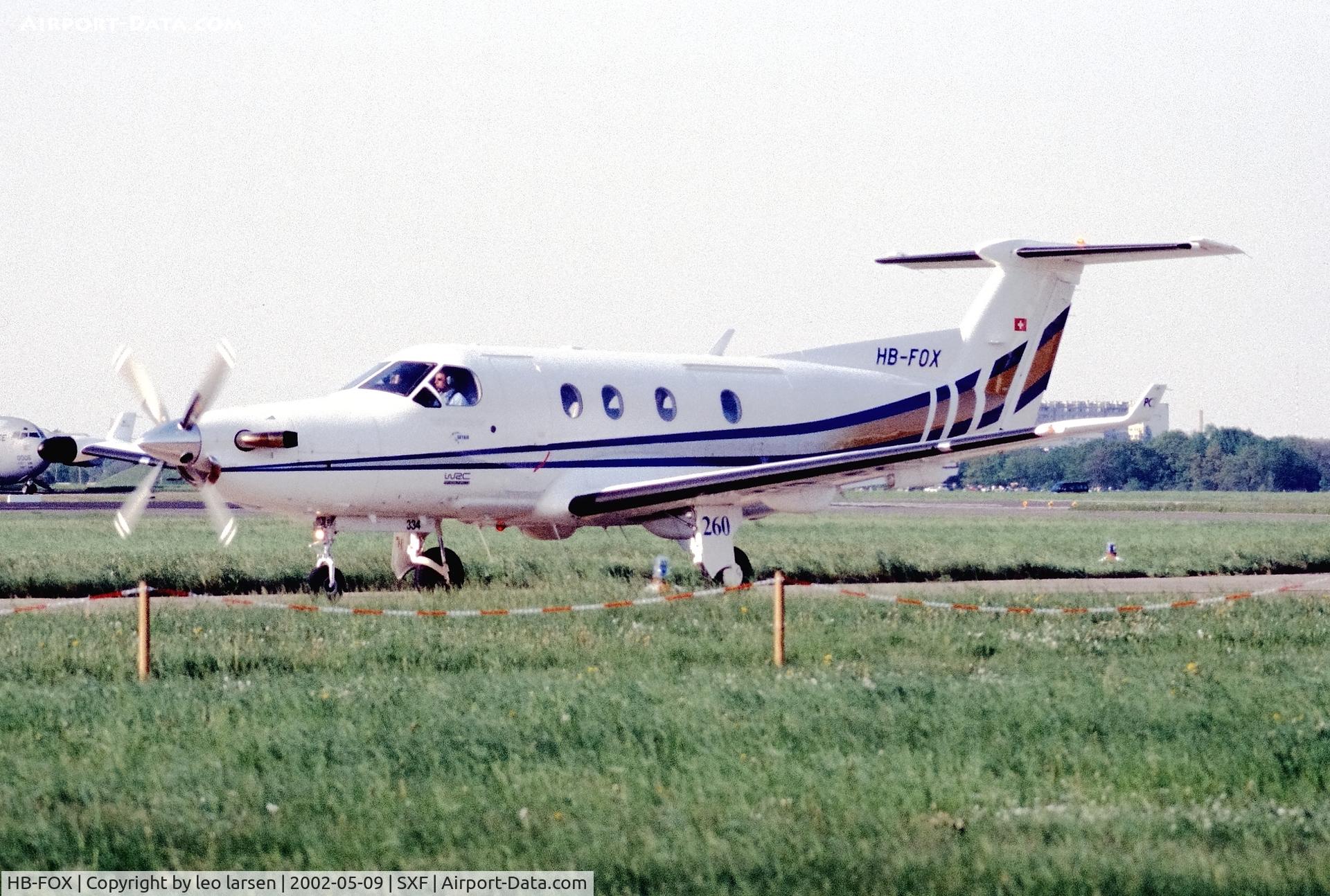 HB-FOX, 2000 Pilatus PC-12/45 C/N 334, Berlin ILA 9.5.2002