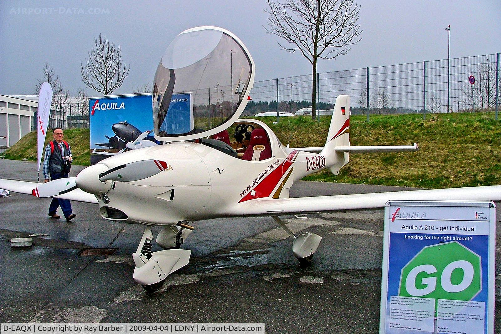 D-EAQX, 2008 Aquila A210 (AT01) C/N AT01-190, D-EAQX   Aquila A.210 [AT-01-190] Friedrichshafen~D 04/04/2009