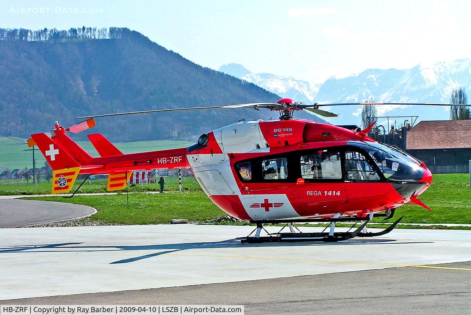 HB-ZRF, 2008 Eurocopter-Kawasaki EC-145 (BK-117C-2) C/N 9215, HB-ZRF   MBB/Kawasaki BK117C-2 [9215] (Schweiz Luft-Ambulanz AG) Bern Belp~HB 10/04/2009
