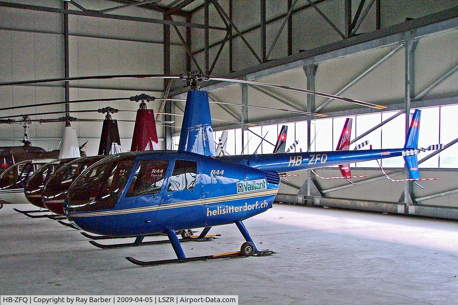HB-ZFQ, 2004 Robinson R44 Raven II C/N 10241, HB-ZFQ   Robinson R-44 Raven II [10241] (Helisitterdorf) Altenrhein~HB 05/04/2009