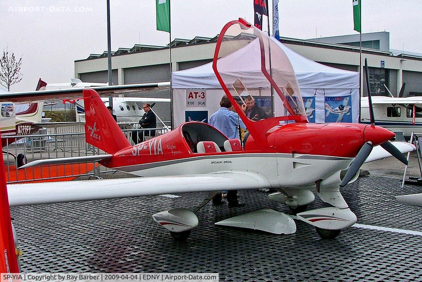 SP-YIA, Aero AT-4 C/N Not found SP-YIA, SP-LYA   Aero AT-4 LSA [AT4-018] Friedrichshafen~D 04/04/2009