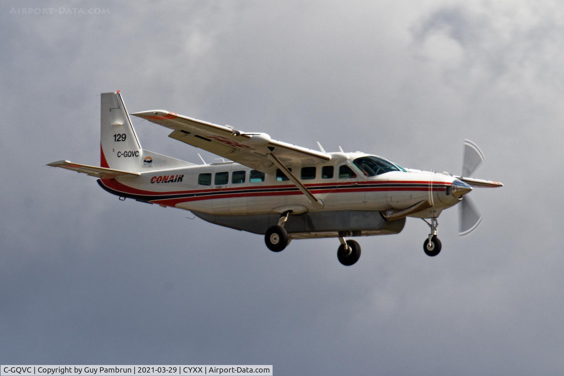 C-GQVC, 2011 Cessna 208B Grand Caravan C/N 208B2262, Landing on 19