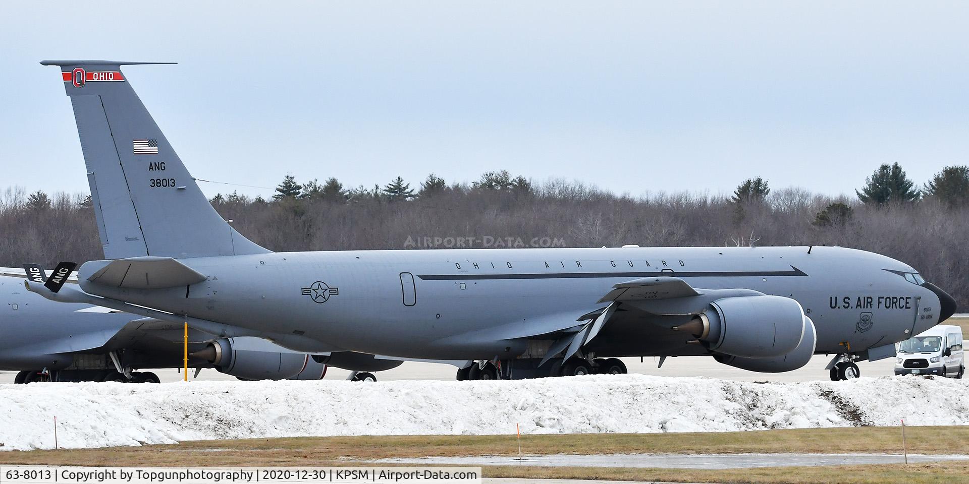 63-8013, 1963 Boeing KC-135R Stratotanker C/N 18600, SPUR72 sits on the ramp at PSM
