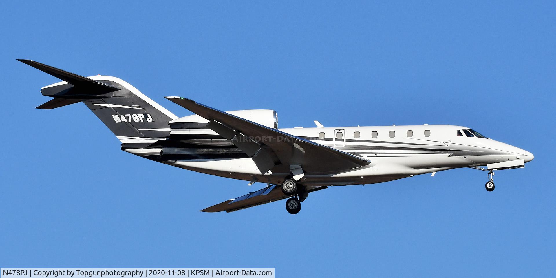 N478PJ, 1997 Cessna 750 Citation X Citation X C/N 750-0014, Coming into land RW16