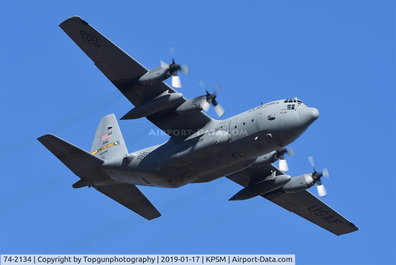 74-2134, 1974 Lockheed C-130H Hercules C/N 382-4735, YANKEE21 of the CT ANG
103rd AW