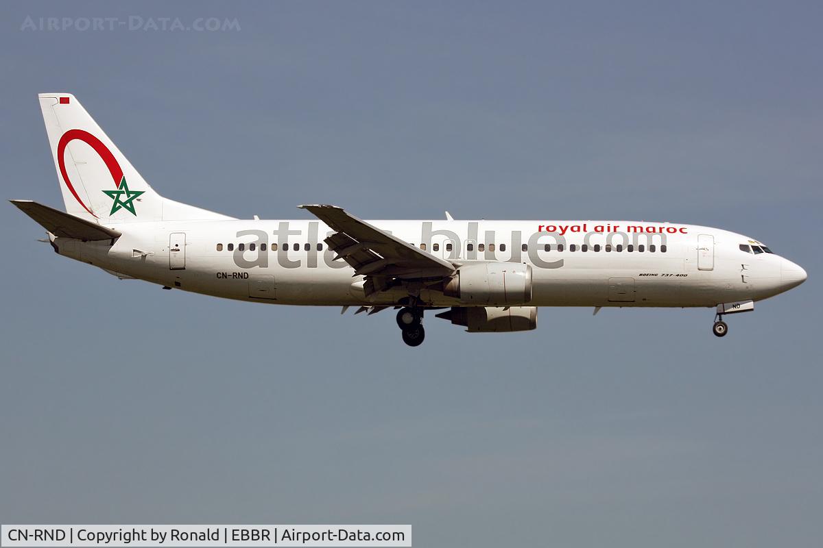CN-RND, 1994 Boeing 737-4B6 C/N 26530/2588, at bru