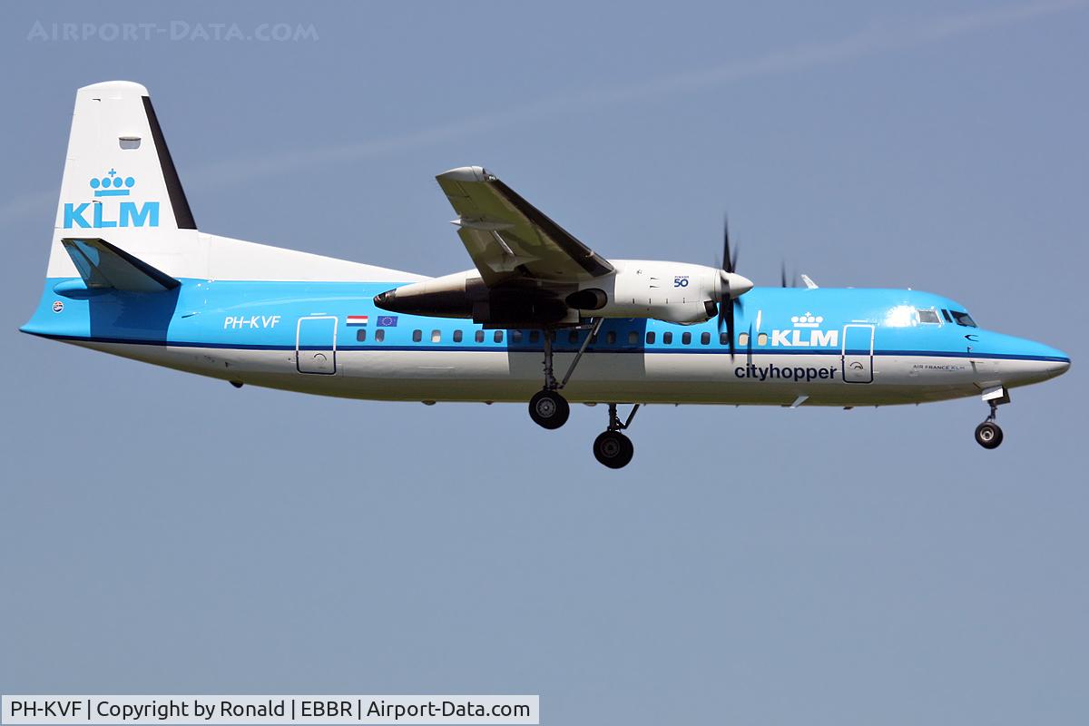 PH-KVF, 1990 Fokker 50 C/N 20207, at bru