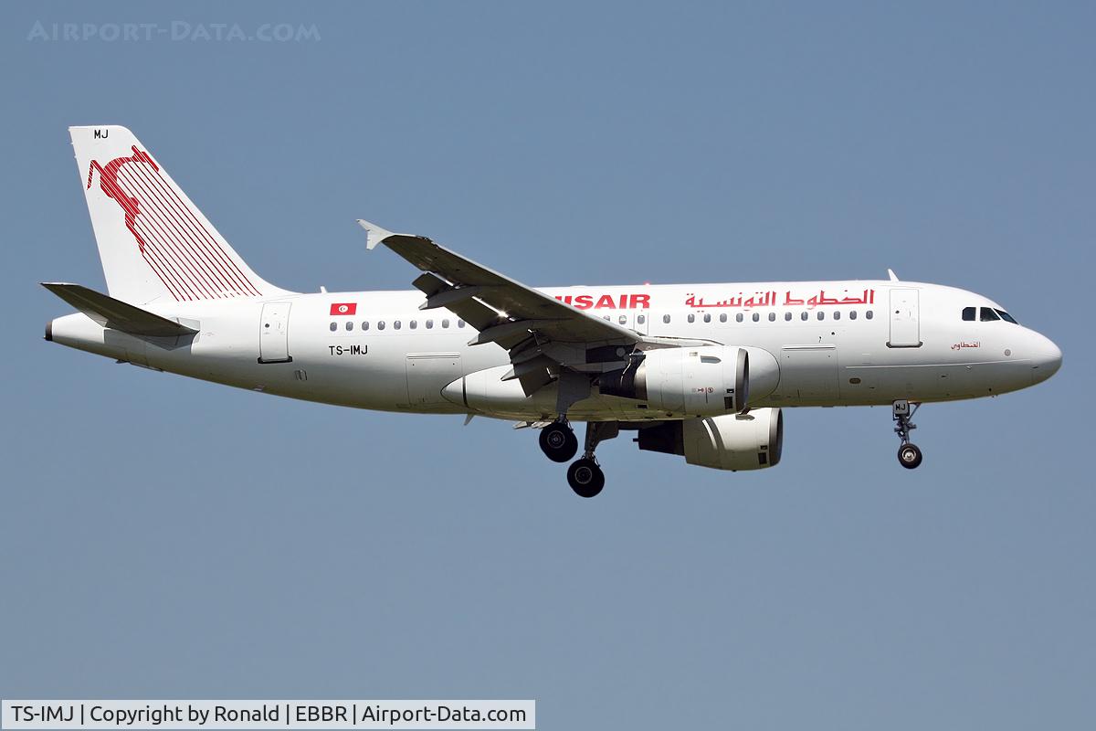 TS-IMJ, 1998 Airbus A319-114 C/N 869, at bru