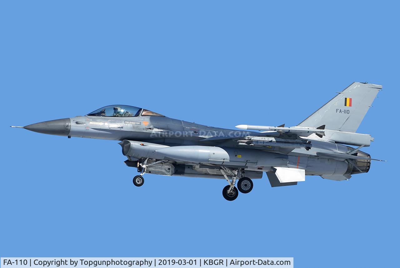 FA-110, SABCA F-16AM Fighting Falcon C/N 6H-110, CAFE61 flight