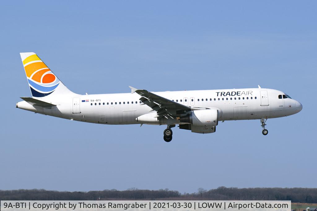 9A-BTI, 2004 Airbus A320-214 C/N 2189, Trade Air Airbus A320