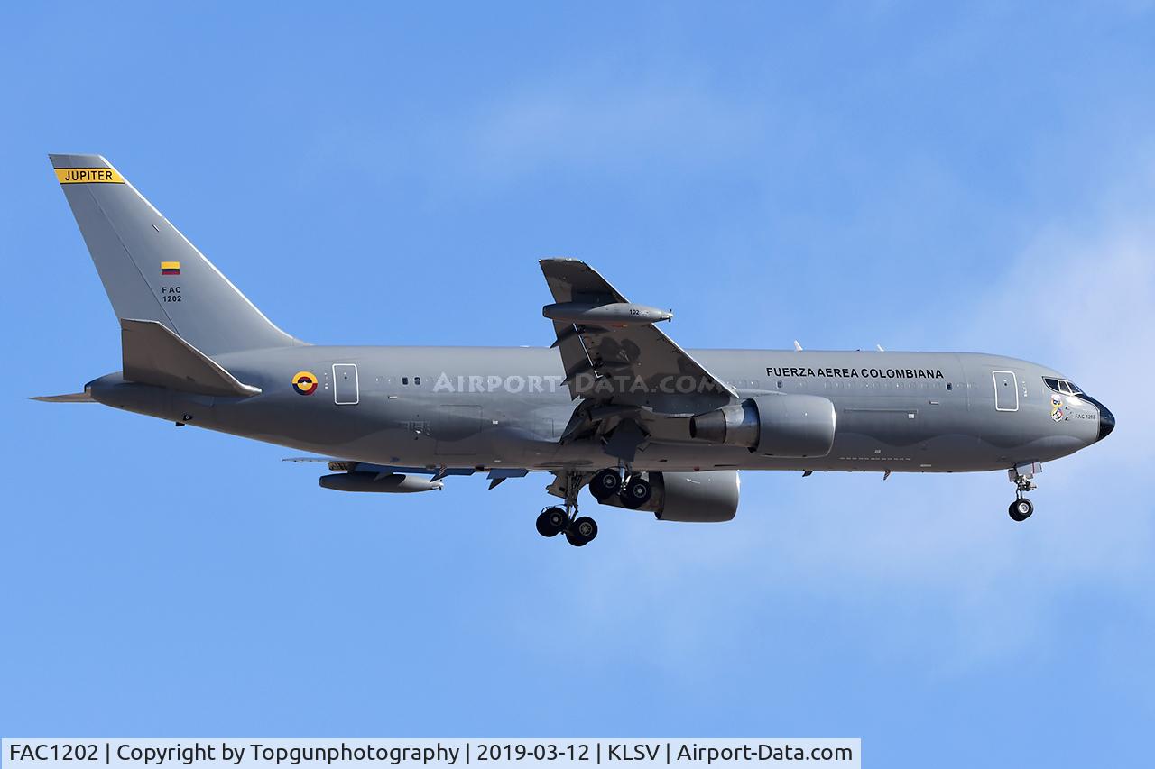 FAC1202, 1988 Boeing 767-2J6/ER MMTT C/N 24157, JUPITER01 landing after a Red Flag mission 19-2