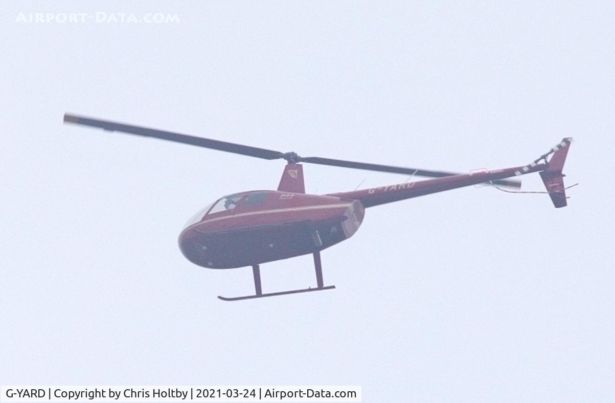 G-YARD, 2013 Robinson R44 Raven II C/N 13481, Over Potters Bar, Herts