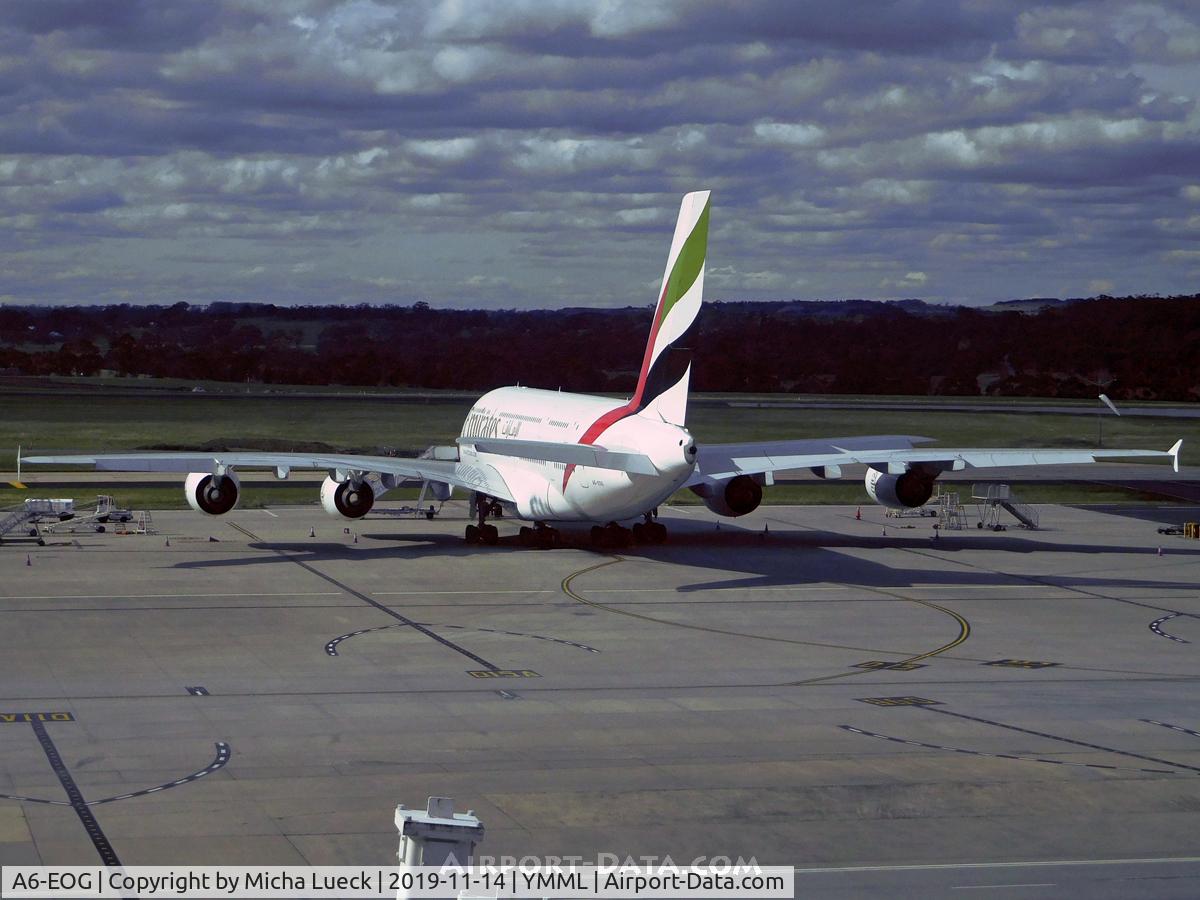 A6-EOG, 2014 Airbus A380-861 C/N 172, At Tullamarine
