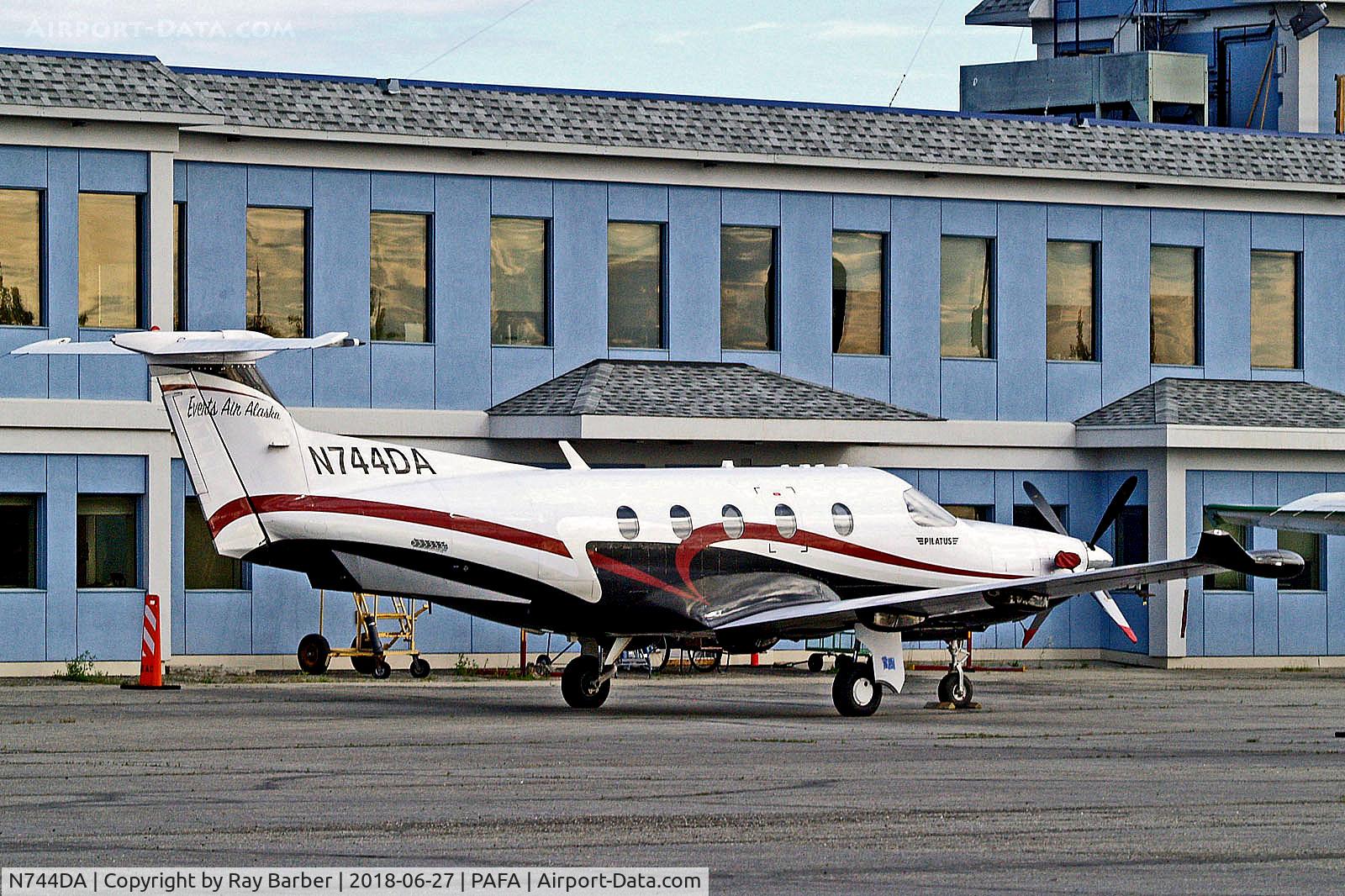 N744DA, 2006 Pilatus PC-12/47 C/N 744, N744DA   Pilatus PC-12/47 [744] (Everts Air Alaska) Fairbanks Int'l~N 27/06/2018