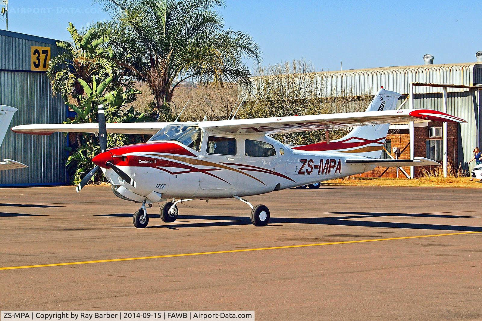 ZS-MPA, Cessna T210N Turbo Centurion C/N 21063867, ZS-MPA   Cessna T.210N Turbo Centurion [210-63867] Pretoria-Wonderboom~ZS 15/09/2014