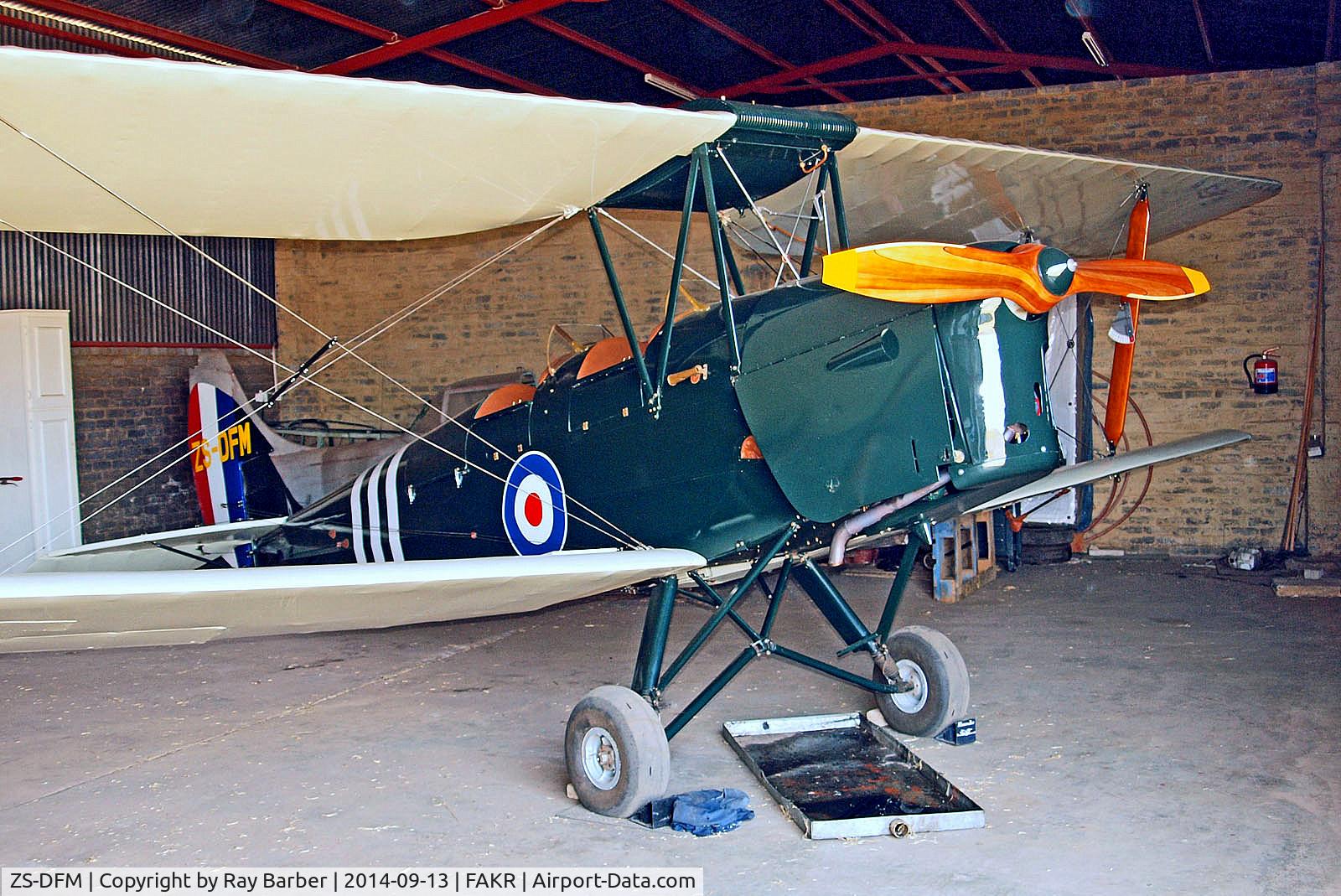 ZS-DFM, De Havilland DH.82A Tiger Moth C/N 84478, ZS-DFM   De Havilland DH.82A Tiger Moth [84478] Krugersdorp-Oatlands~ZS 13/09/2014