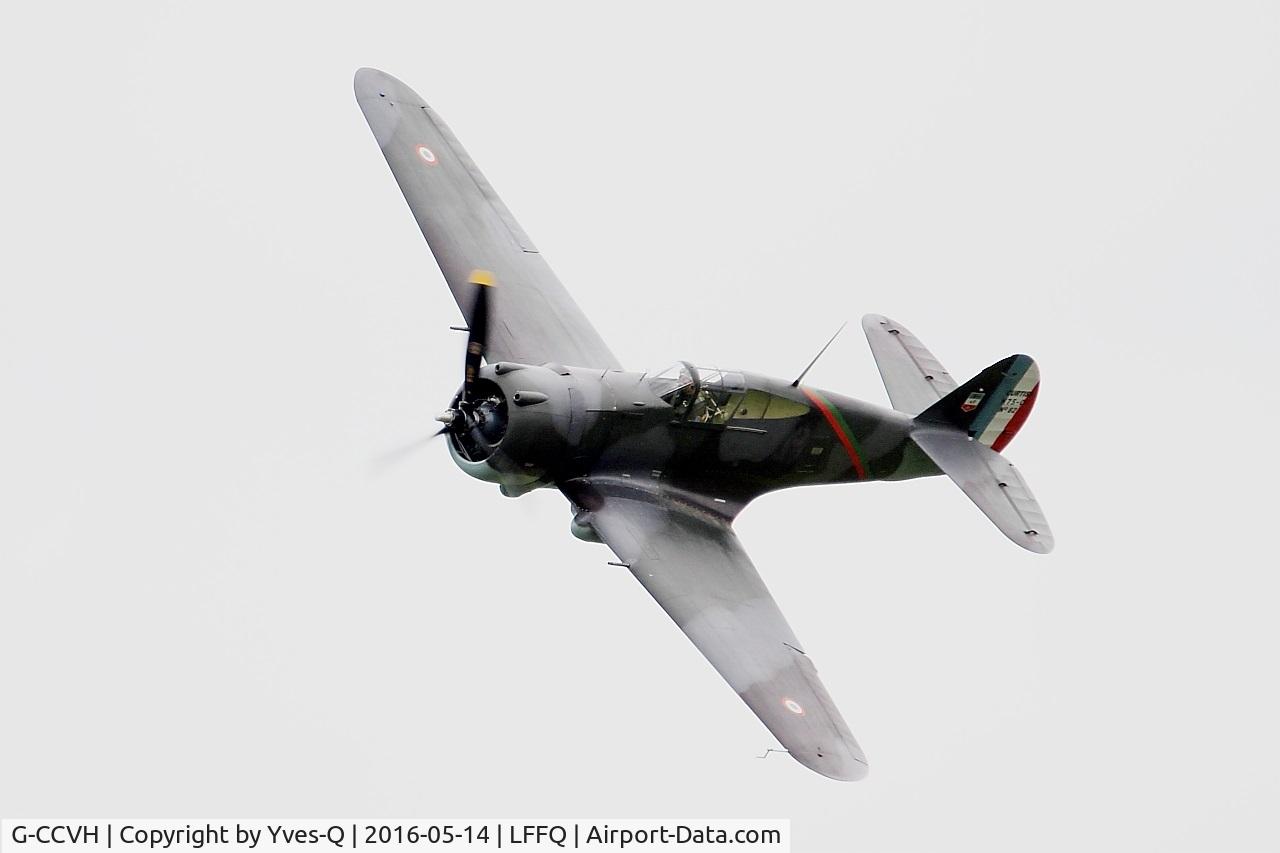 G-CCVH, 1939 Curtiss H-75A-1 C/N 12881, Curtiss H-75A-1, On display, La Ferté-Alais airfield (LFFQ) Airshow 2016