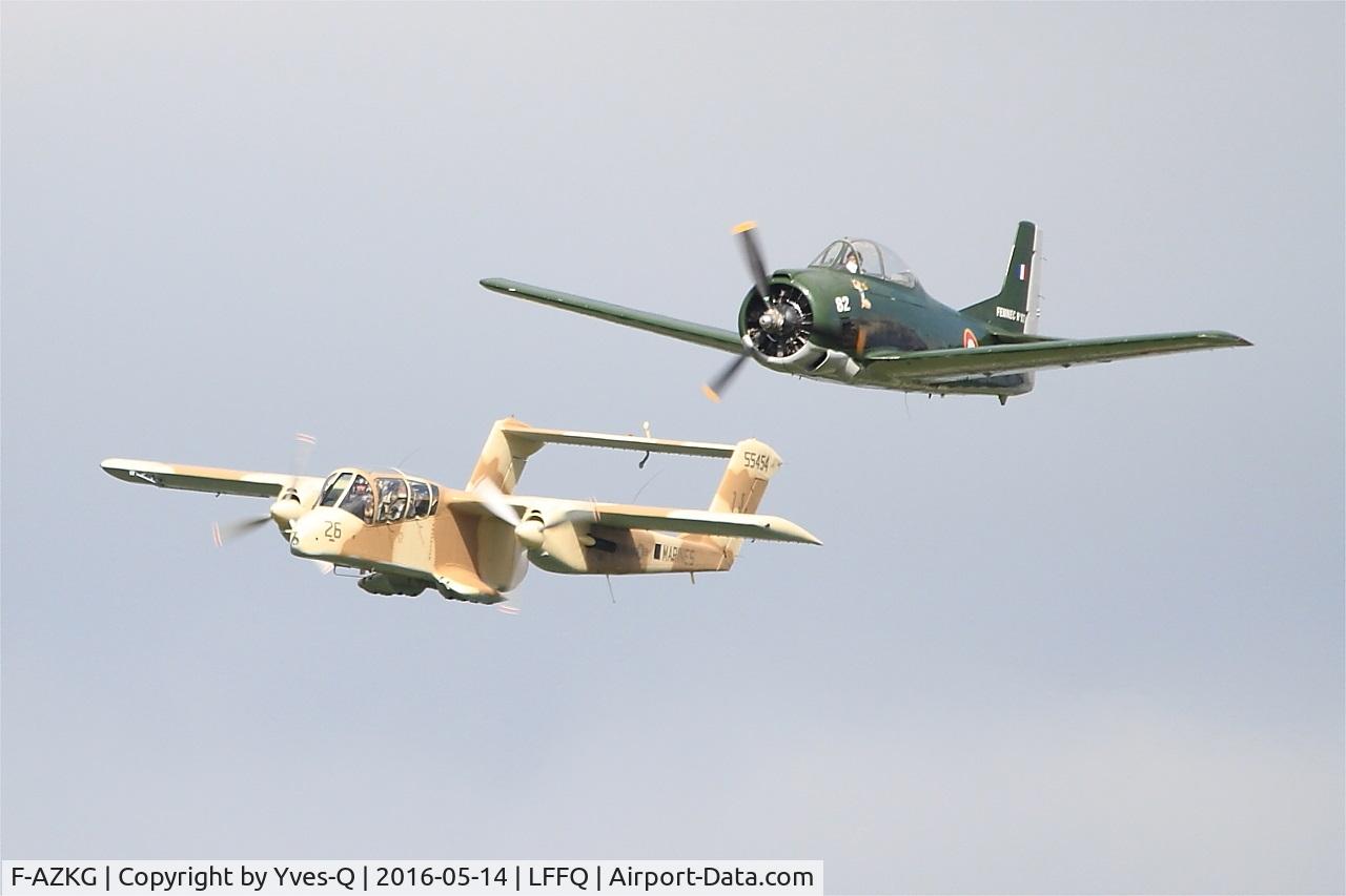 F-AZKG, 1951 North American T-28A Fennec C/N 174-111, North American T-28A Fennec, On display, La Ferté-Alais airfield (LFFQ) Air show 2016