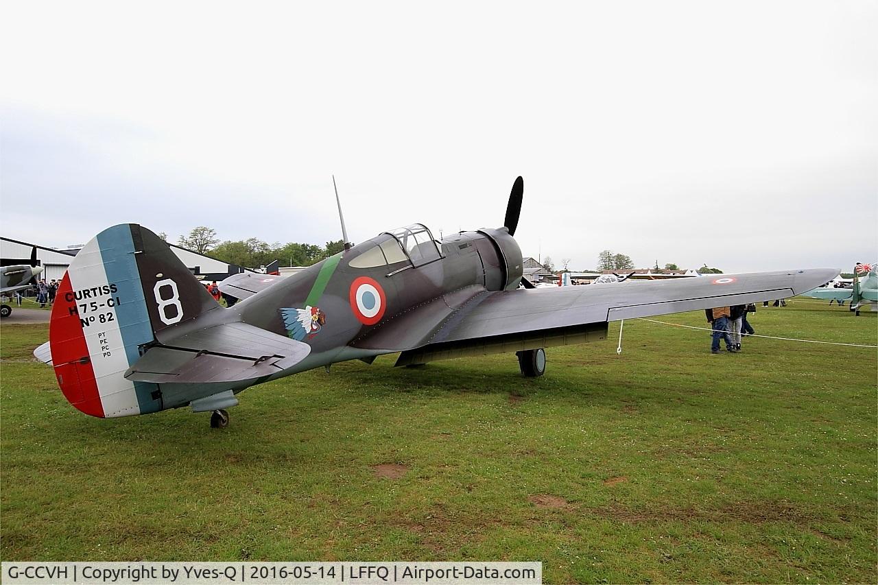 G-CCVH, 1939 Curtiss H-75A-1 C/N 12881, Curtiss H-75A-1, Static display, La Ferté-Alais airfield (LFFQ) Airshow 2016