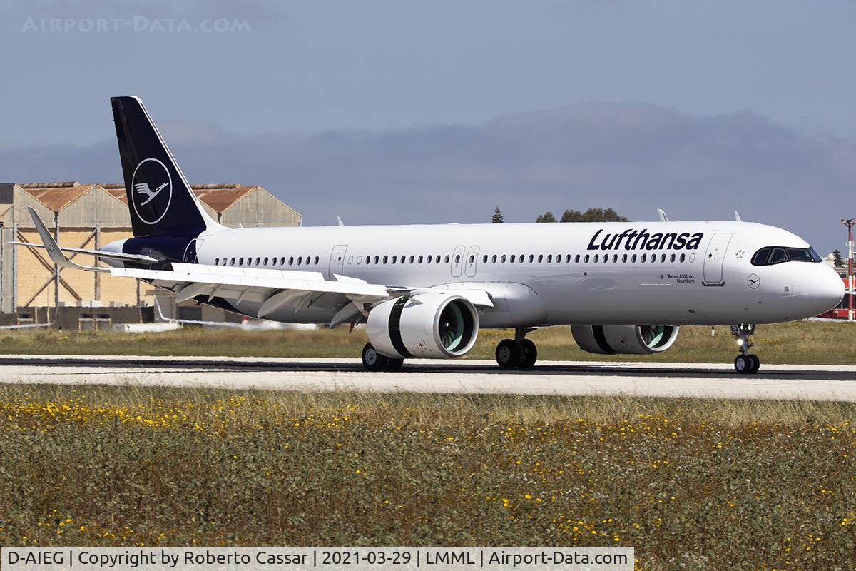 D-AIEG, 2021 Airbus A321-271NX C/N 10059, Runway 13