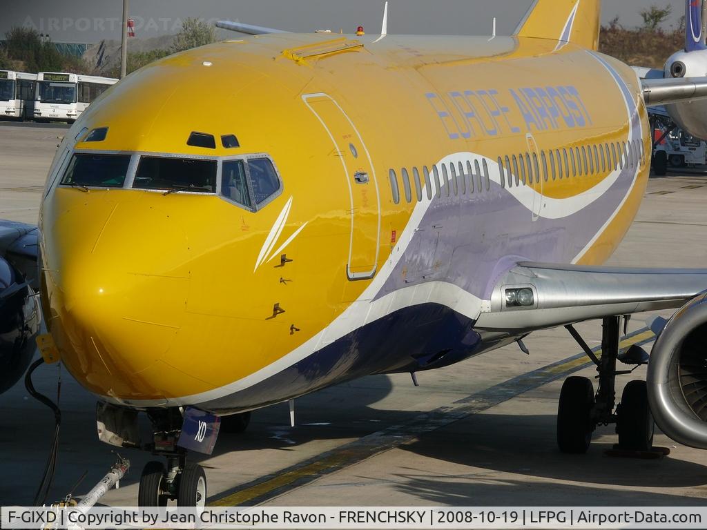 F-GIXD, 1992 Boeing 737-33A(QC) C/N 25744, Europe Airpost, stored BOH 11/18/2017