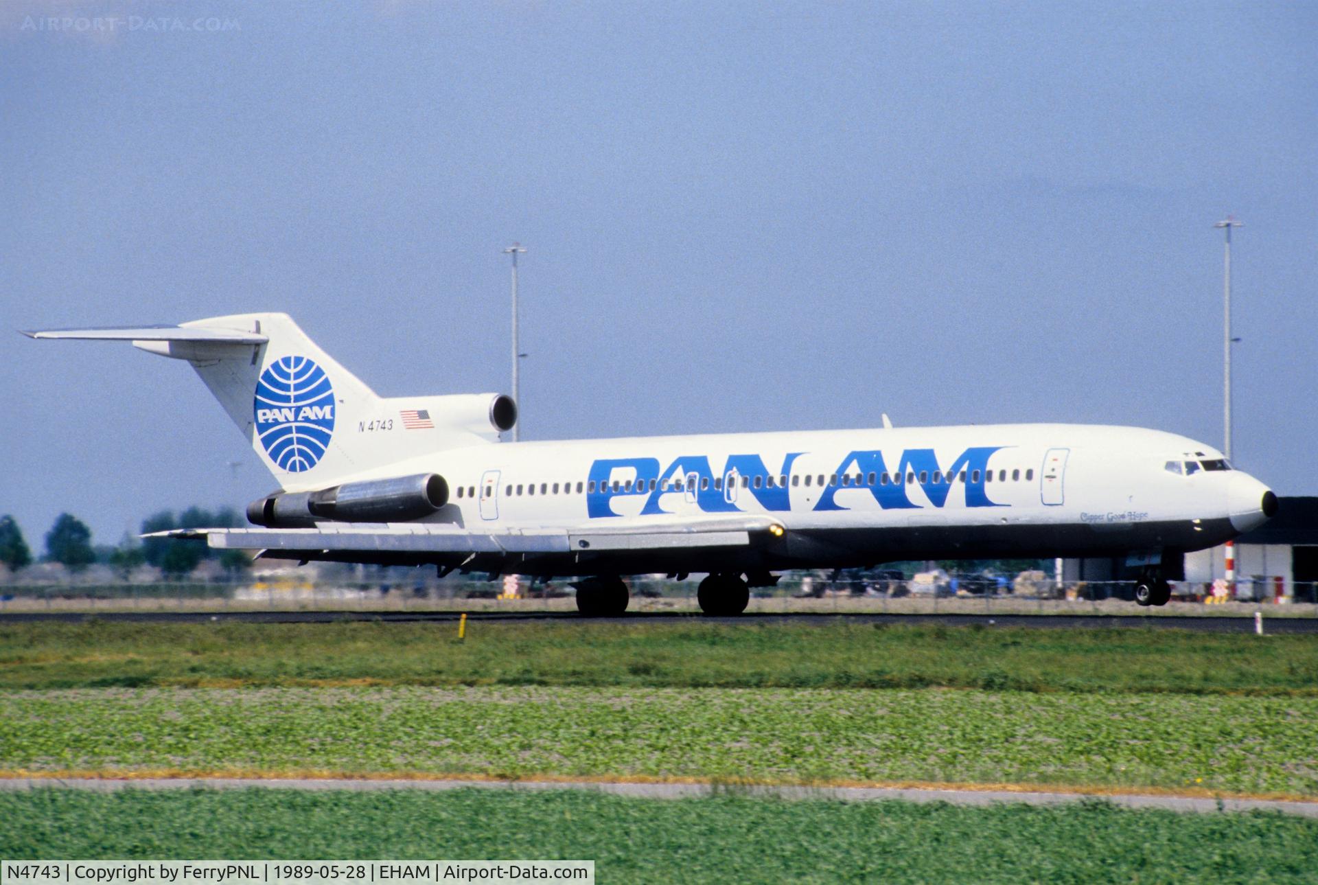 N4743, 1968 Boeing 727-235 C/N 19463, Arrival of PanAm B727