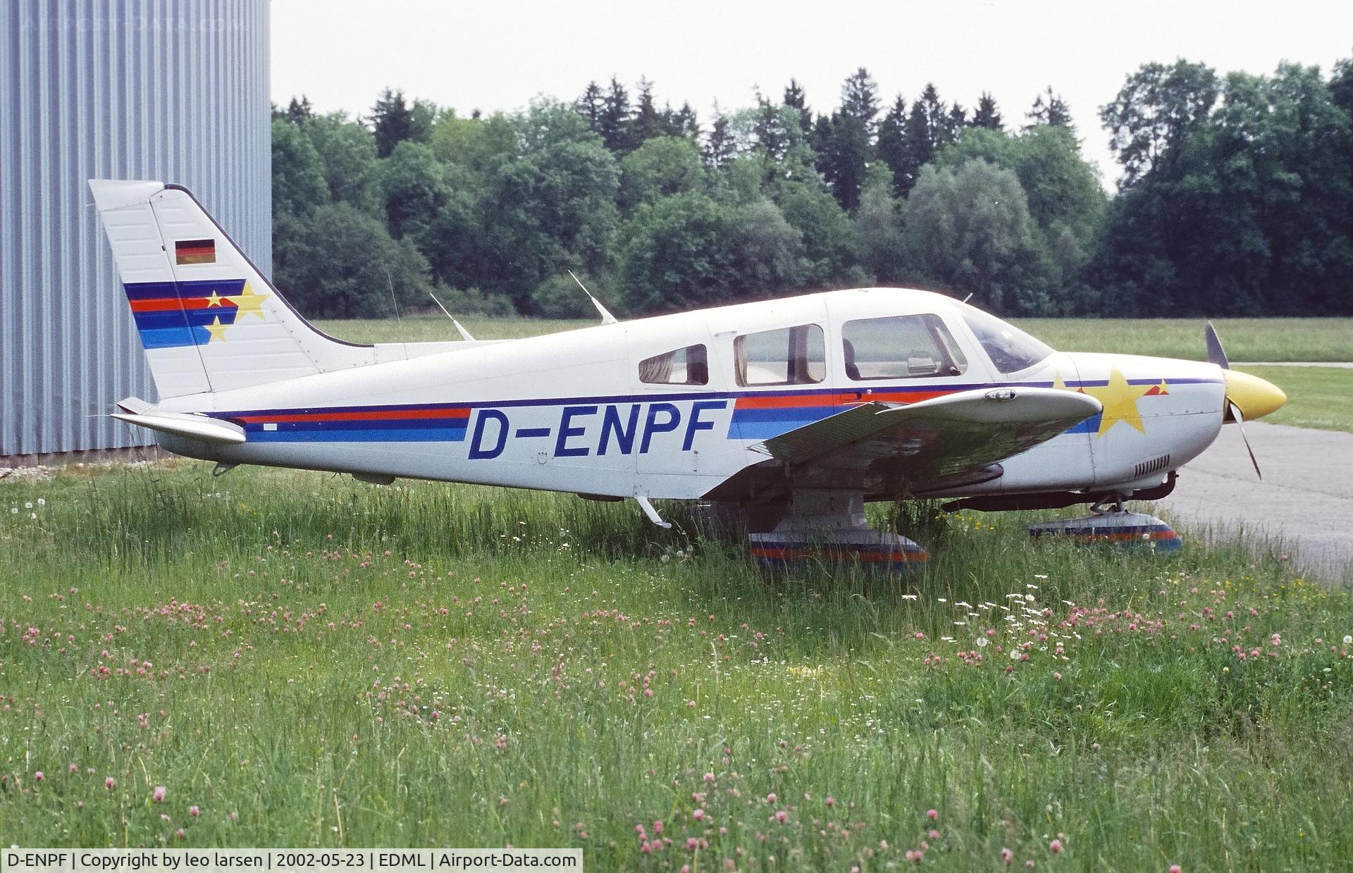 D-ENPF, 1982 Piper PA-28-181 Archer II C/N 28-8290049, Landshut EDML 23.5.2002