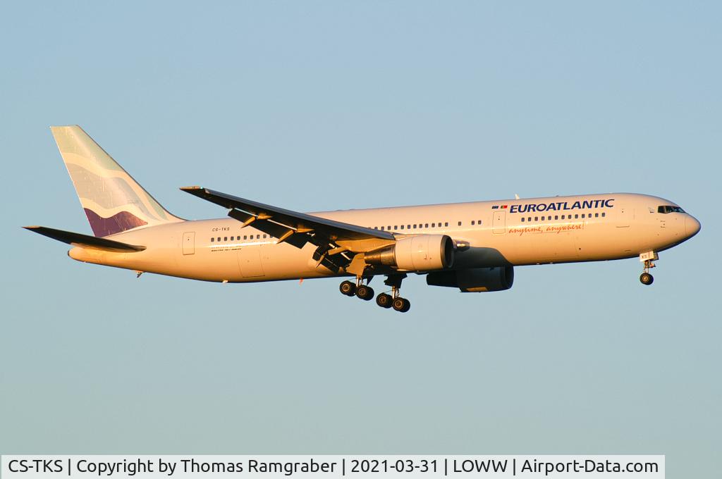 CS-TKS, 2001 Boeing 767-36N/ER C/N 30841, Euroatlantic Airways Boeing 767-300