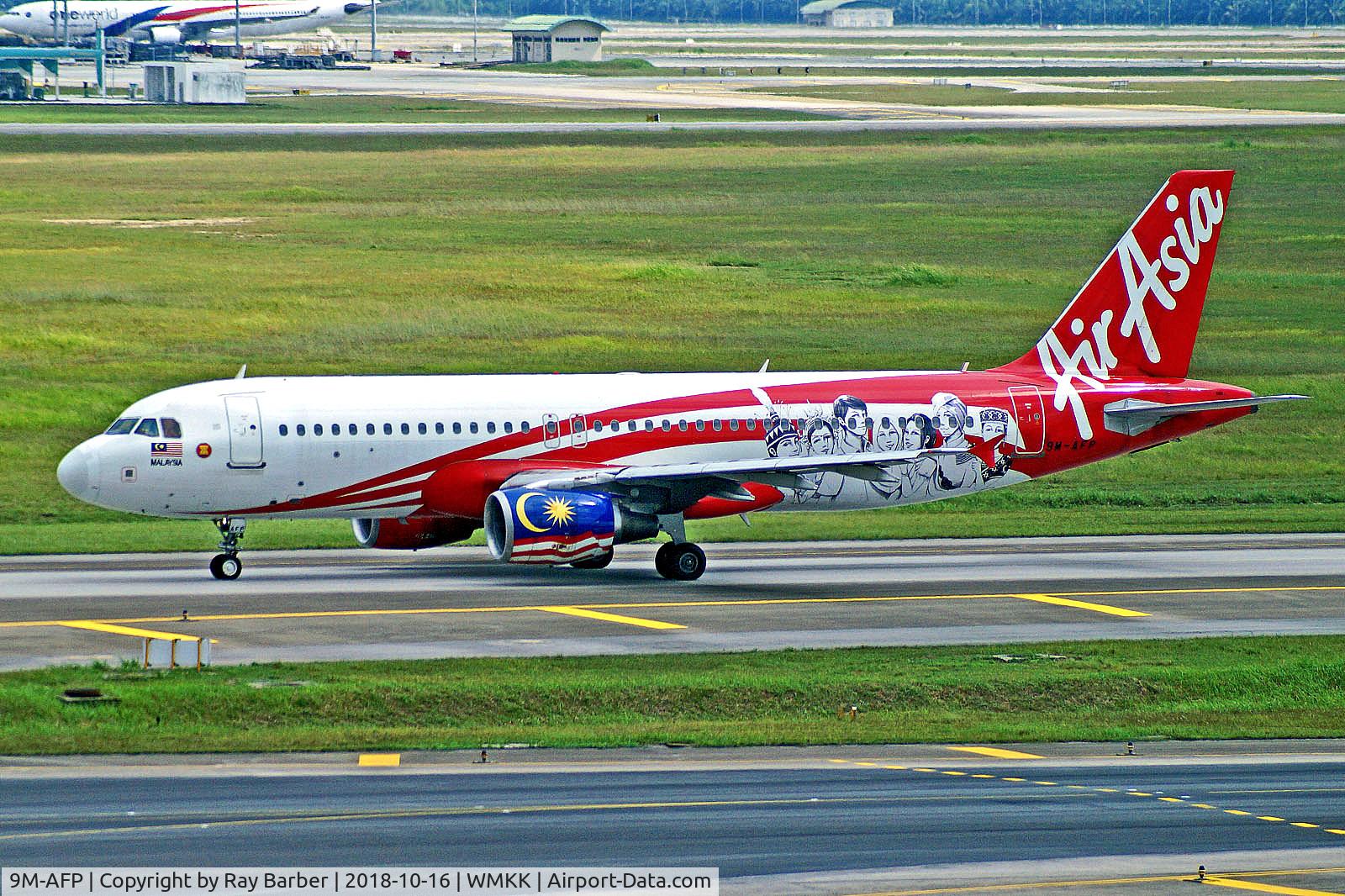 9M-AFP, 2007 Airbus A320-214 C/N 3000, 9M-AFP   Airbus A320-216 [3000] (AirAsia)  Kuala Lumpur-Int'l (Sepang)~9M 16/10/2018