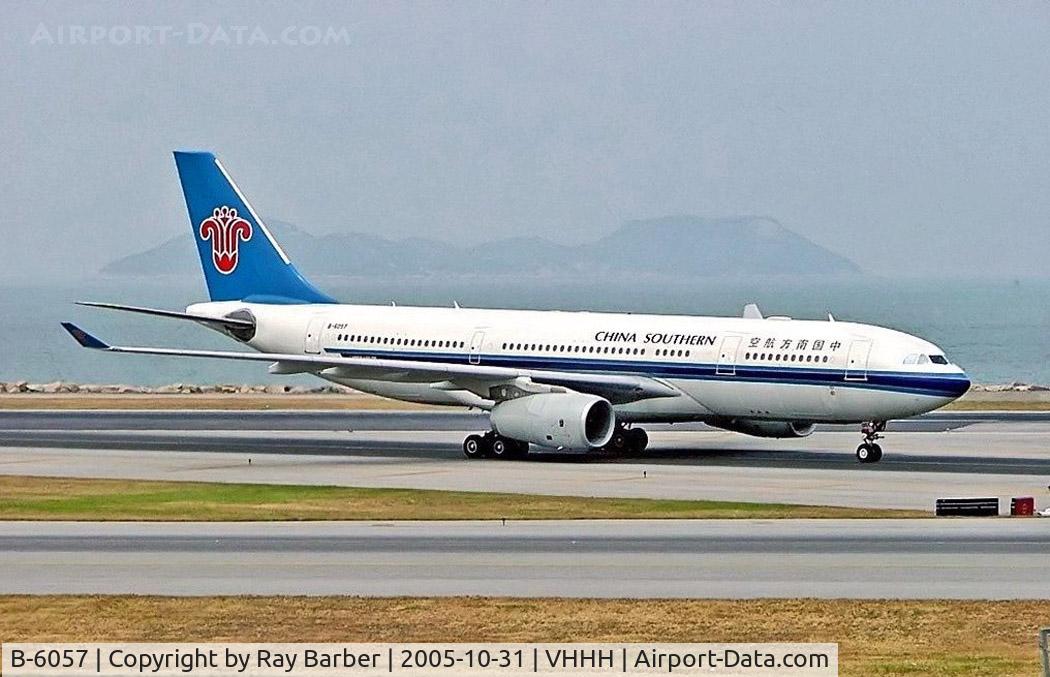B-6057, 2005 Airbus A330-243 C/N 652, B-6057   Airbus A330-243 [652] (China Southern Airlines) Hong Kong Int'l~B 31/10/2005