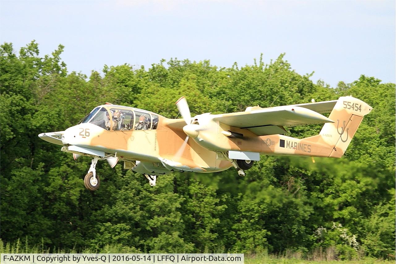 F-AZKM, 1971 North American OV-10B Bronco C/N 338-9 (305-65), North American OV-10B Bronco, Take off, La Ferté-Alais (LFFQ) air show 2016