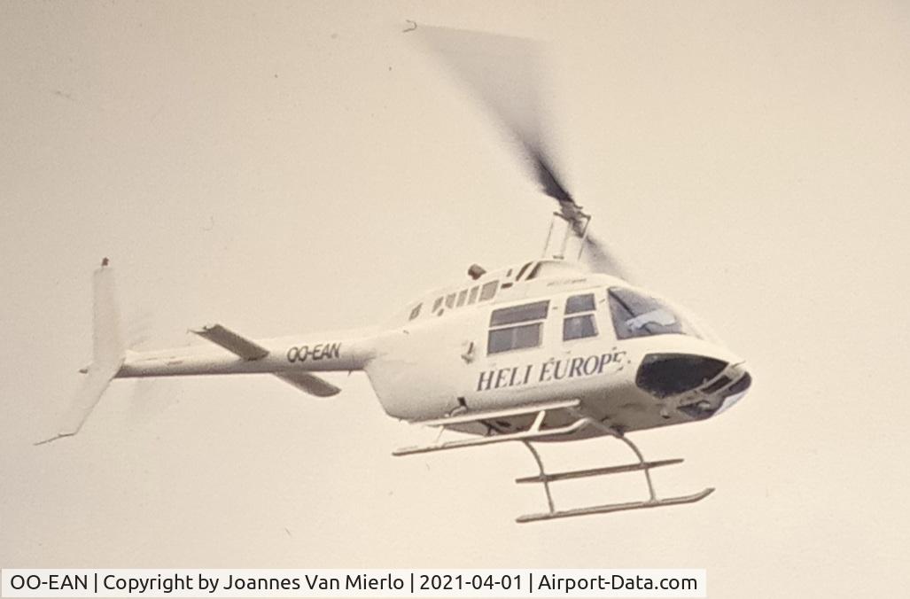 OO-EAN, 1975 Bell 206B JetRanger II C/N 1595, scan from slide